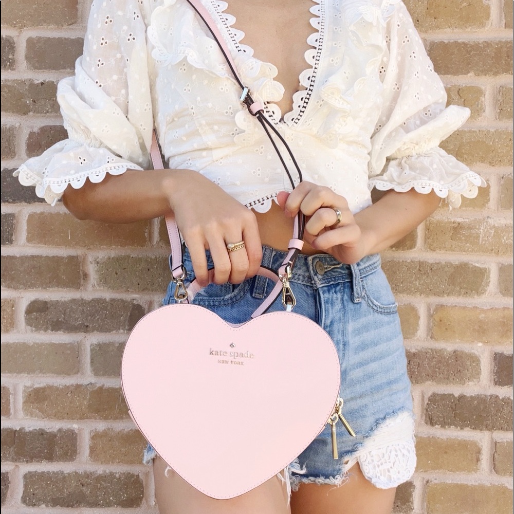 NWT Kate Spade love shack heart purse